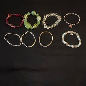 8Multi-Color Bracelets stretchy